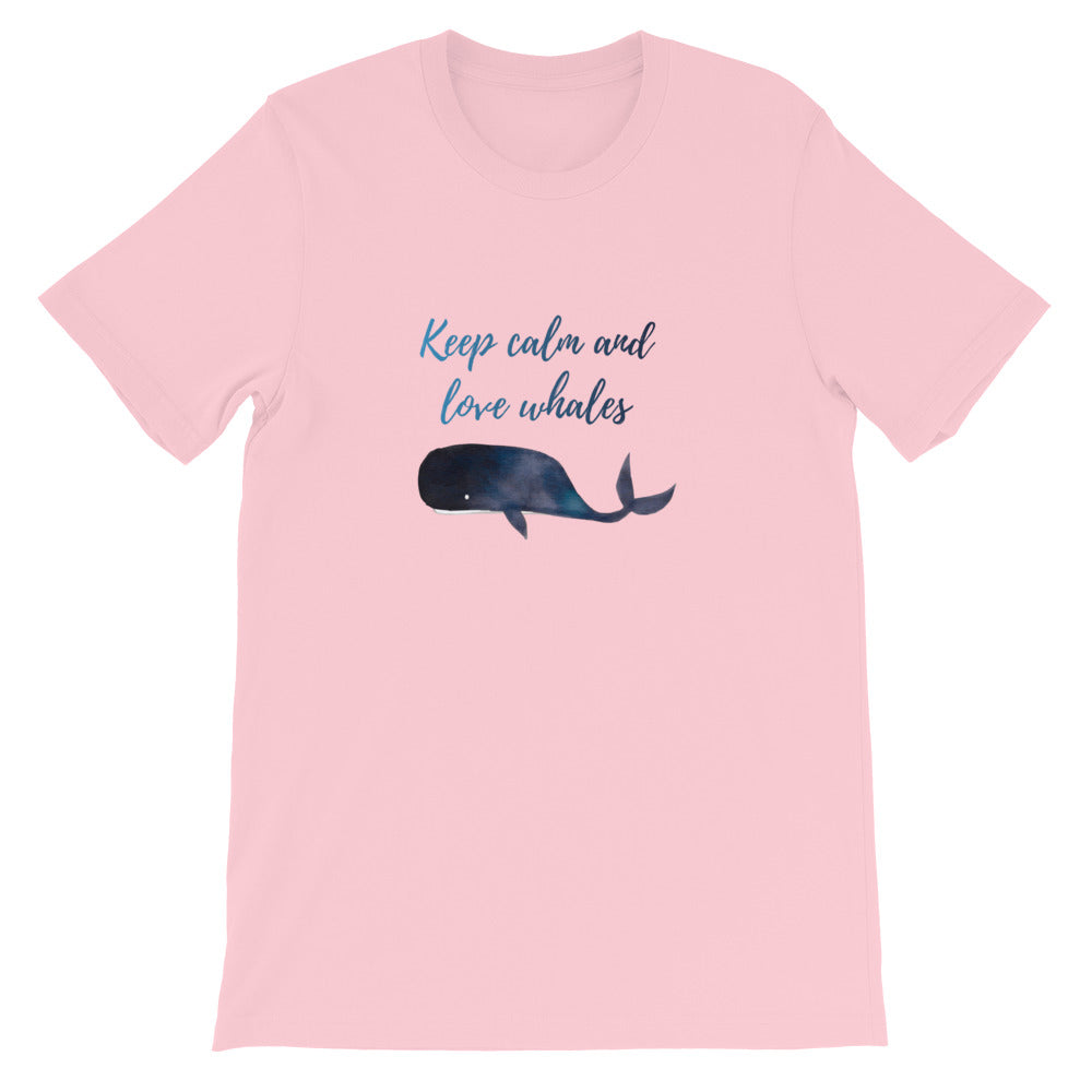 Keep Calm and Love Whales Tshirt - Splashing Apparel