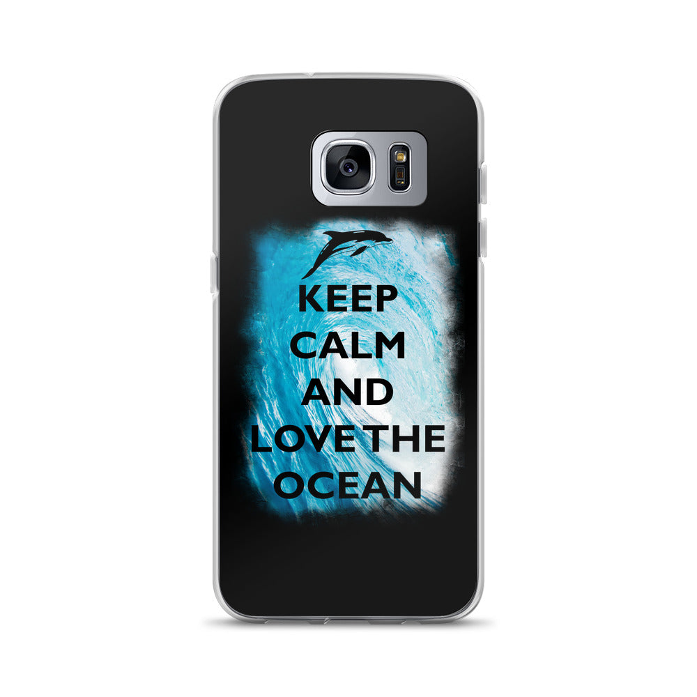Keep Calm and Love the Ocean Samsung Case - Splashing Apparel