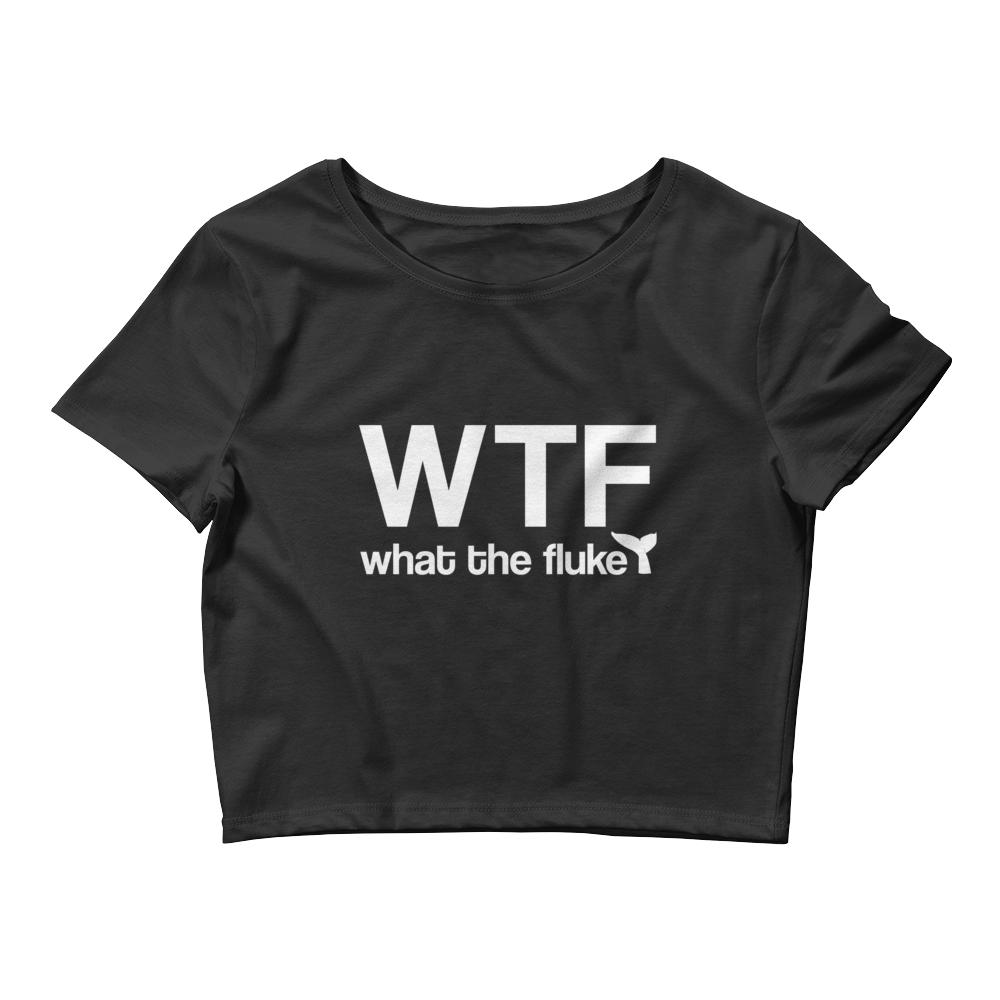 What the Fluke Women’s Crop Tee - Splashing Apparel
