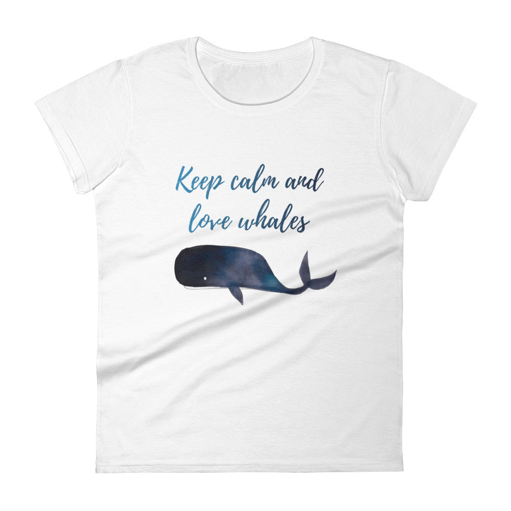 Keep Calm Love Whales Women's Shirt