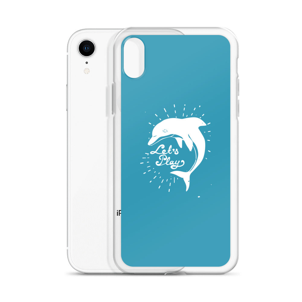 Let's Play iPhone Case Blue - Splashing Apparel