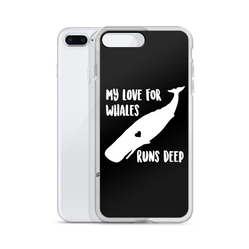 My Love Runs Deep iPhone Case Black - Splashing Apparel