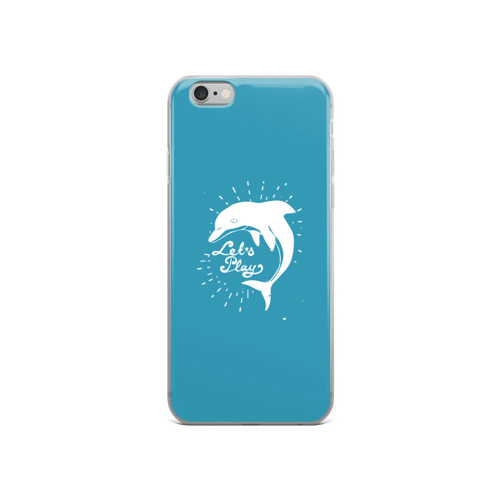 Let's Play iPhone Case Blue - Splashing Apparel
