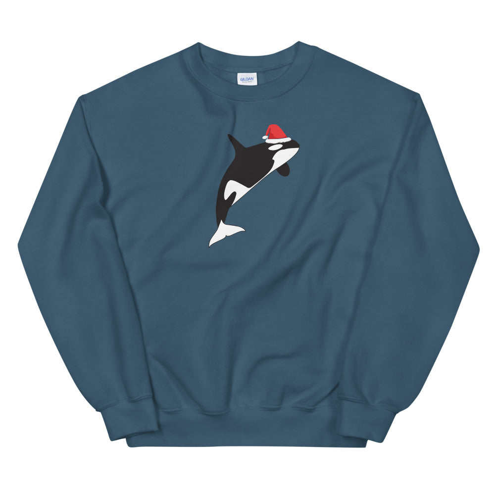 Orca Santa Sweatshirt - Splashing Apparel