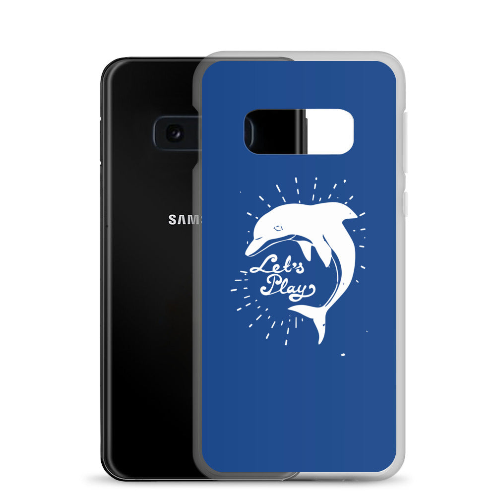 Let's Play Samsung Case Dark Blue - Splashing Apparel