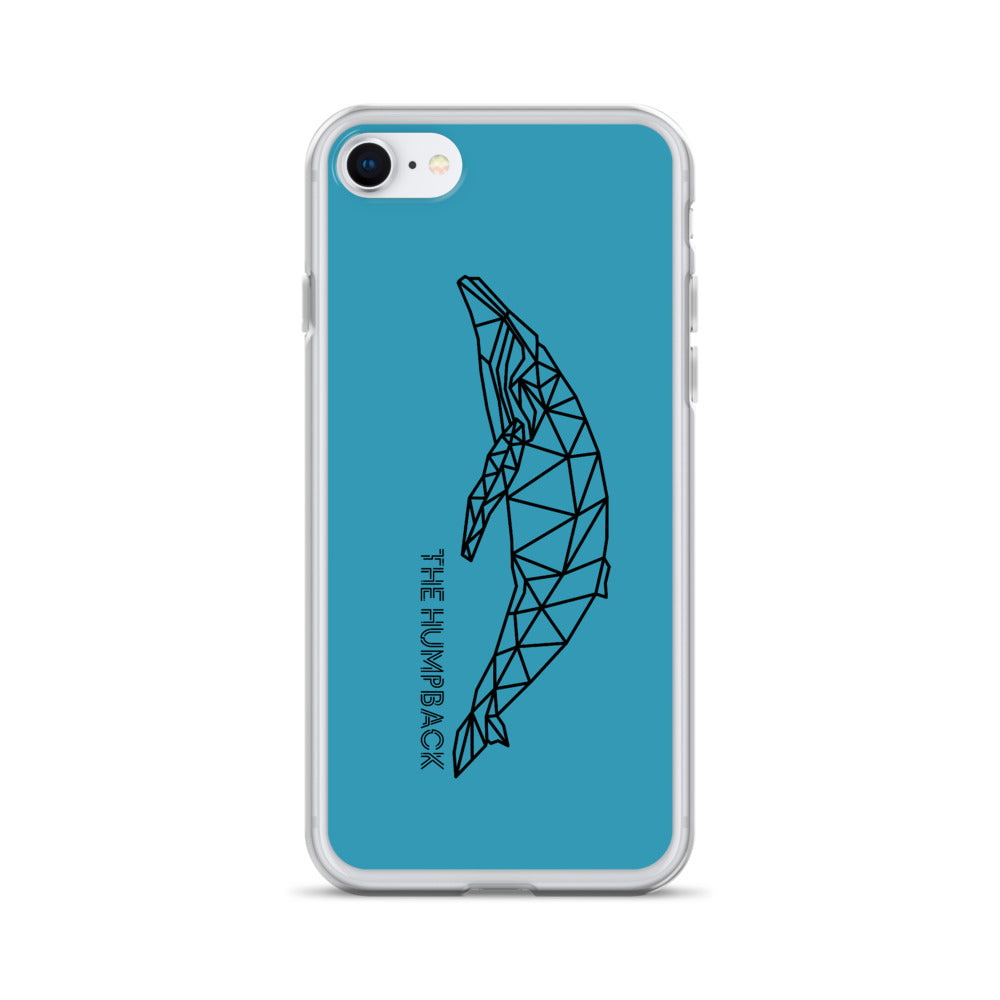 Geometric Humpback iPhone Case Blue - Splashing Apparel
