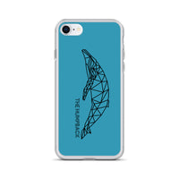 Geometric Humpback iPhone Case Blue - Splashing Apparel