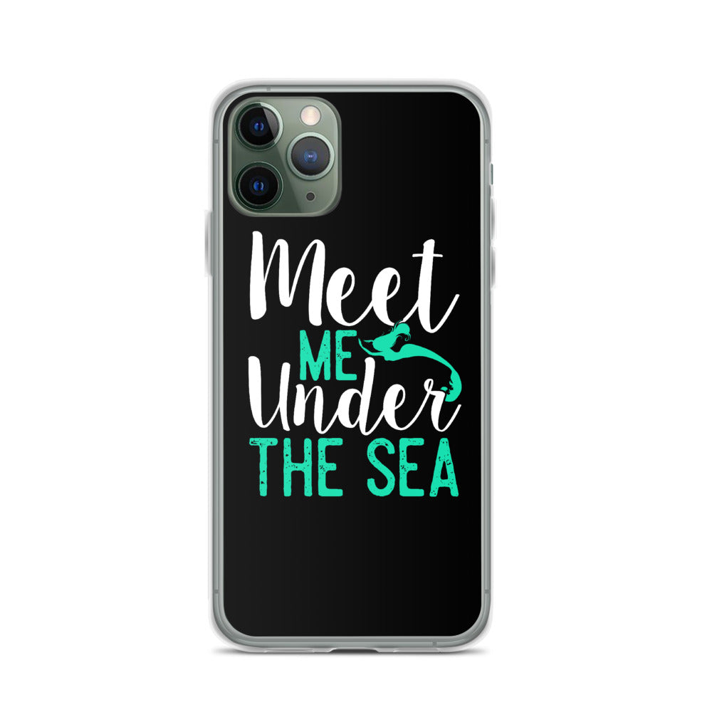 Meet Me Under the Sea iPhone Case Black - Splashing Apparel