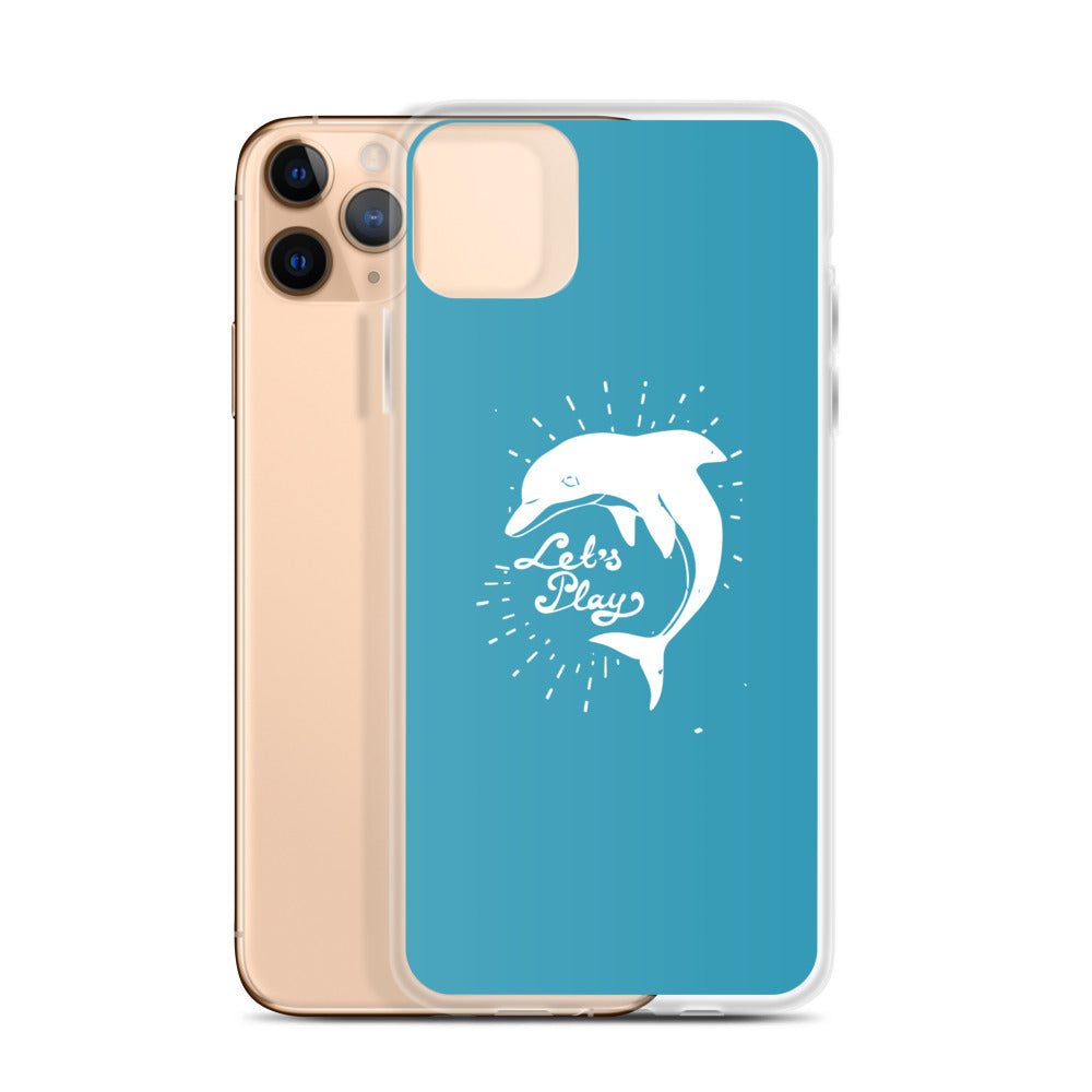 Let's Play iPhone Case Blue - Splashing Apparel