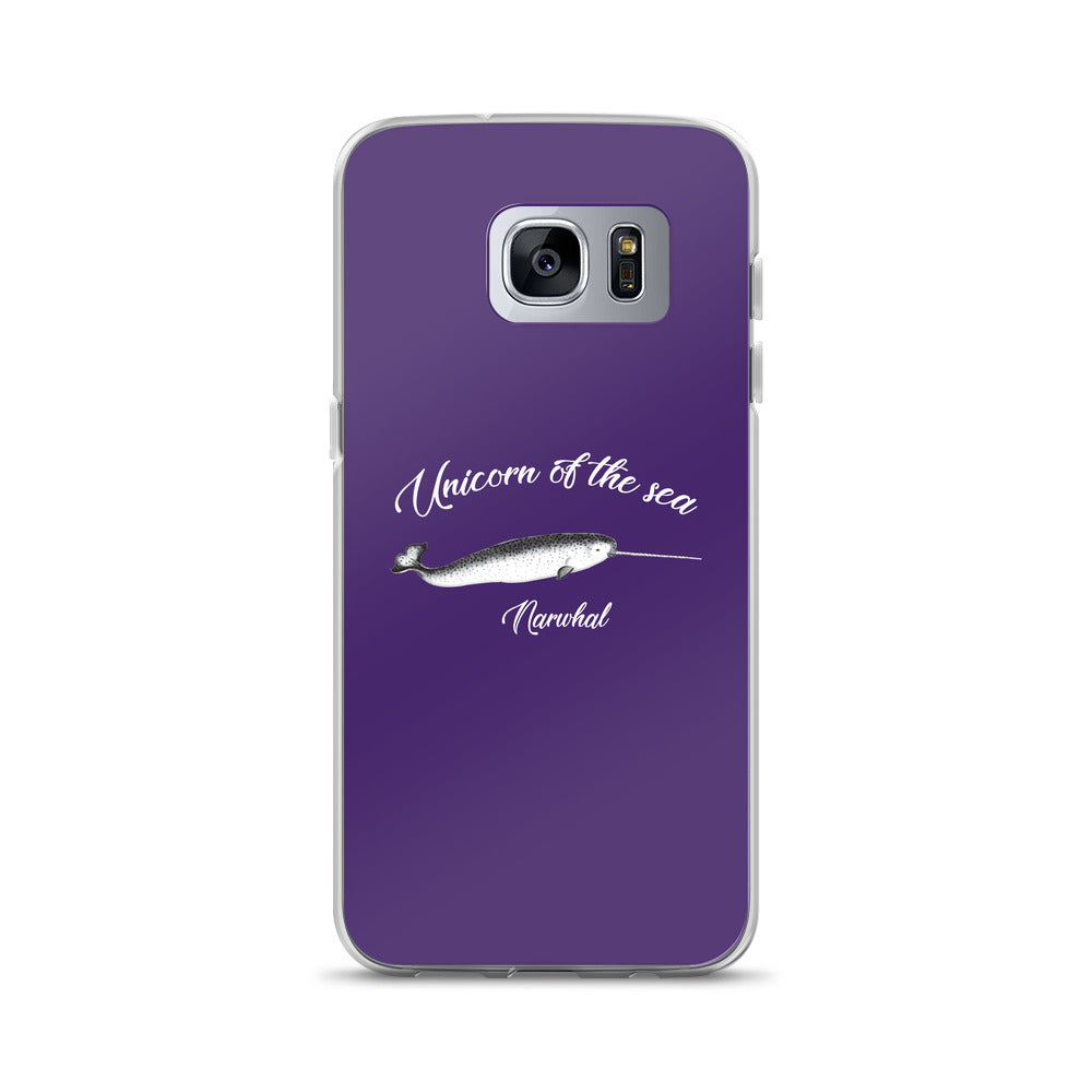 Unicorn of the Sea Samsung Case Purple - Splashing Apparel