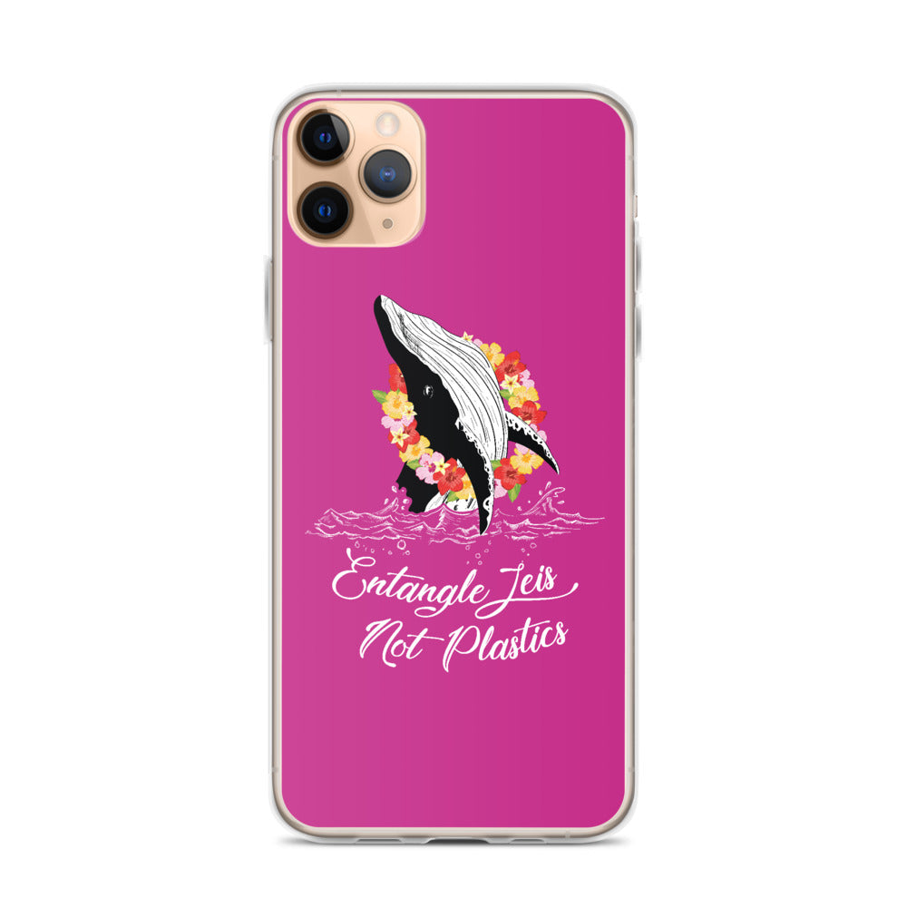 Entangle Leis Not Plastics iPhone Case Pink - Splashing Apparel