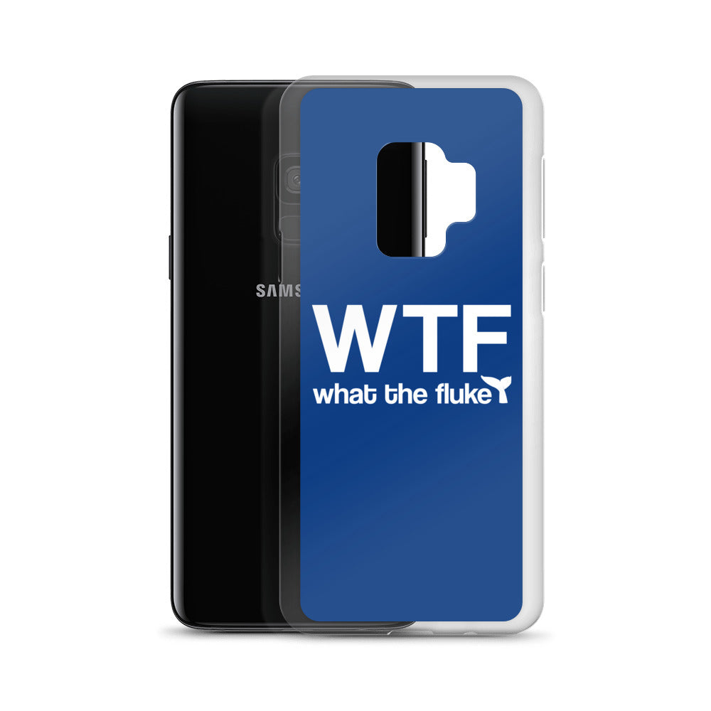 What the Fluke Samsung Case Dark Blue - Splashing Apparel