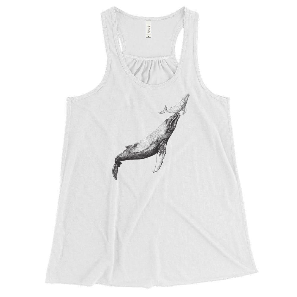 First Breath Women's Flowy Racerback Tank - Splashing Apparel