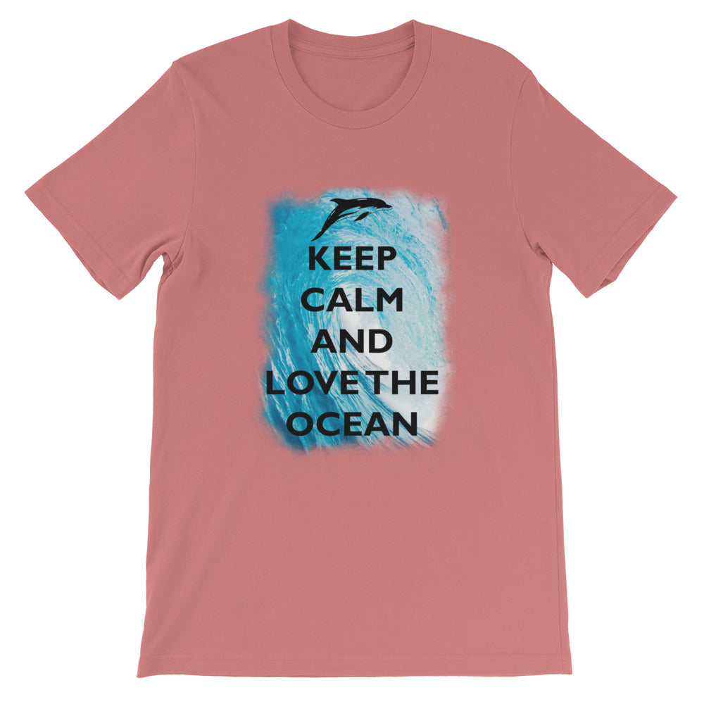 Keep Calm and Love the Ocean Shirt - Splashing Apparel