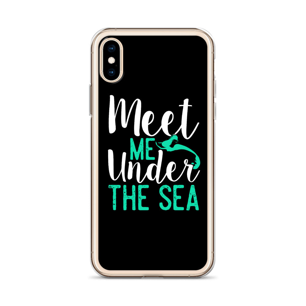 Meet Me Under the Sea iPhone Case Black - Splashing Apparel