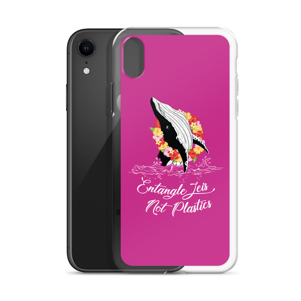 Entangle Leis Not Plastics iPhone Case Pink - Splashing Apparel