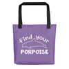 Find Your Porpoise Tote bag - Splashing Apparel