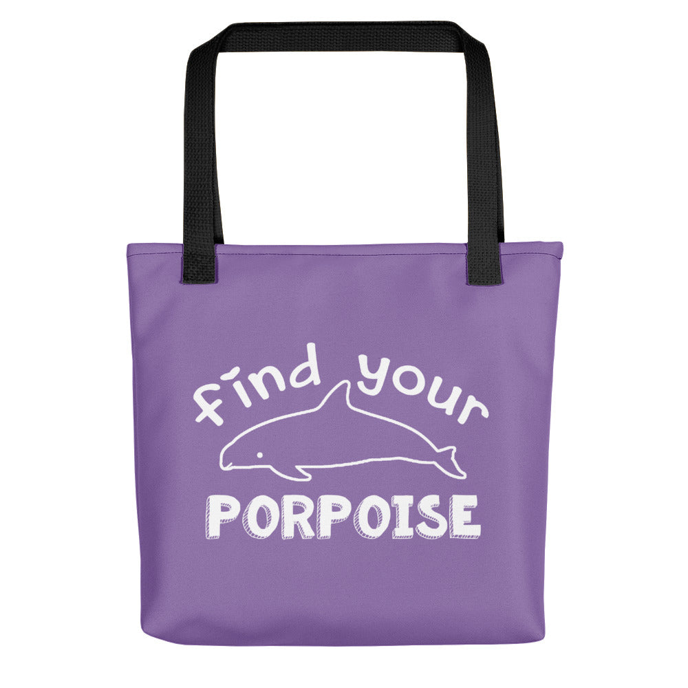 Find Your Porpoise Tote bag - Splashing Apparel