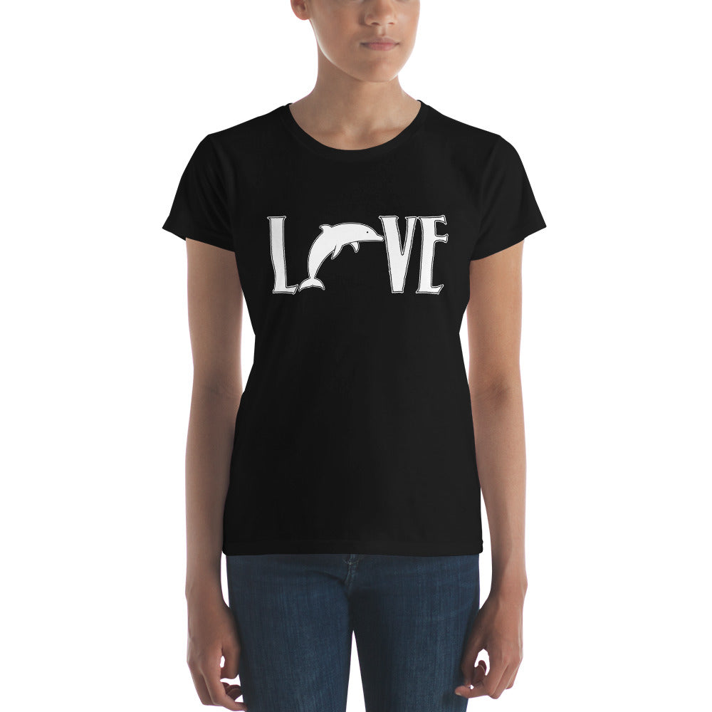 Love Dolphins Women's Shirt - Splashing Apparel