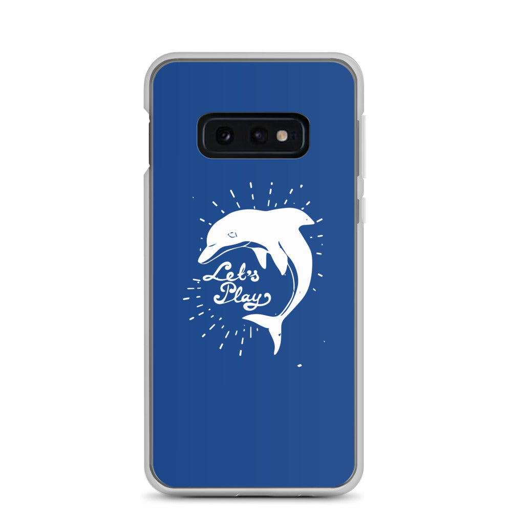 Let's Play Samsung Case Dark Blue - Splashing Apparel