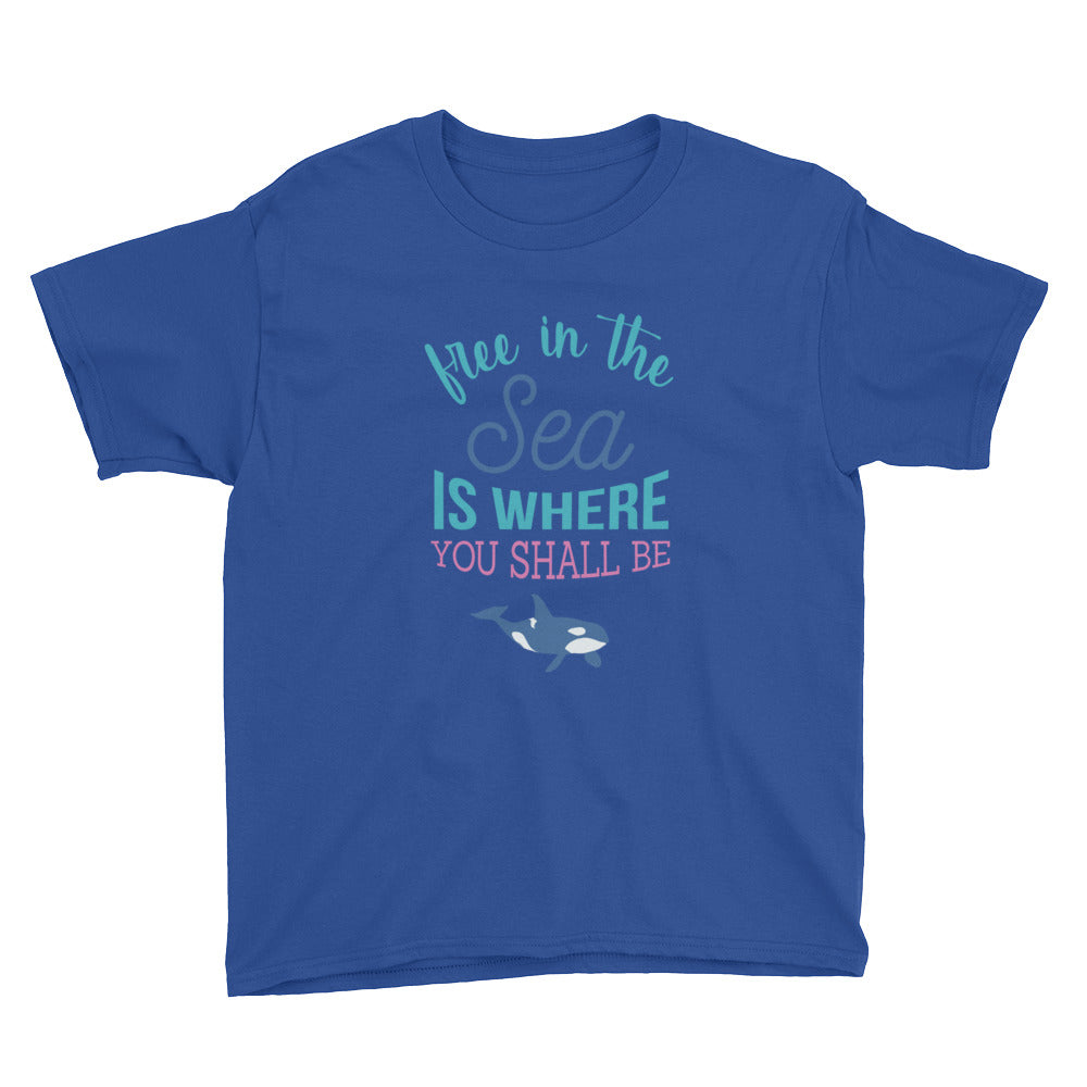 Free in the Sea Kids Shirt - Splashing Apparel