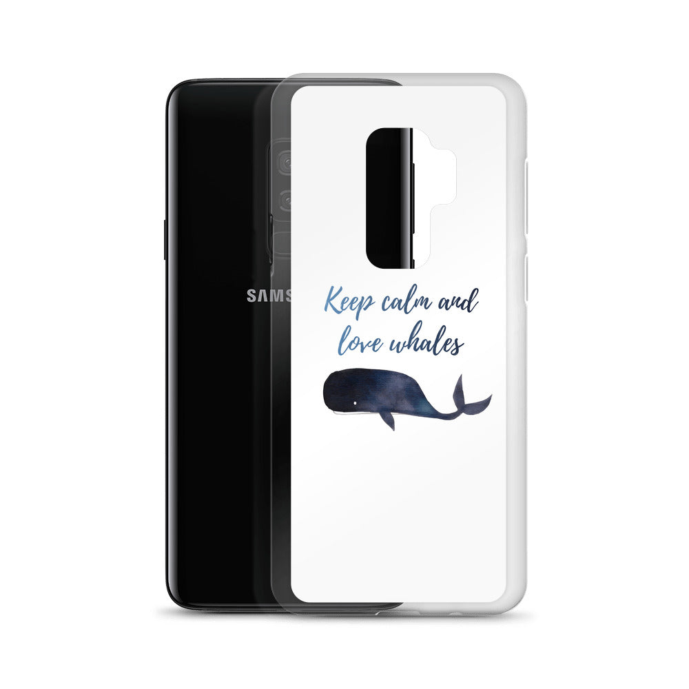 Keep Calm and Love Whales Samsung Case - Splashing Apparel