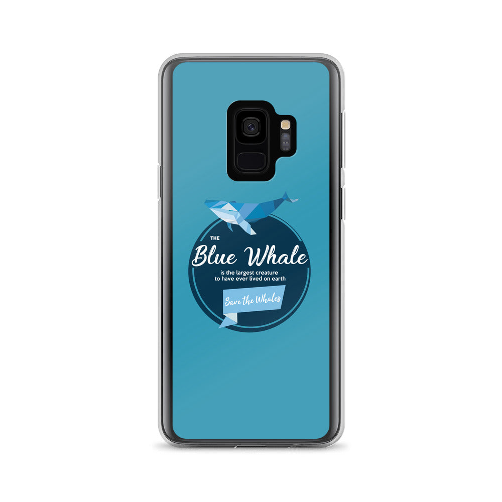 Blue Whale Samsung Case Blue - Splashing Apparel