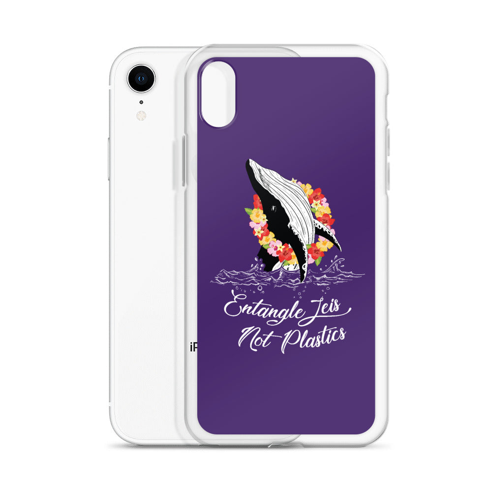 Entangle Leis Not Plastics iPhone Case Purple - Splashing Apparel