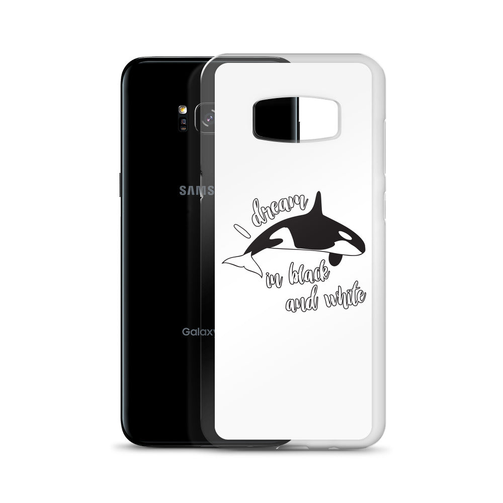 Dream in black and White Samsung Case - Splashing Apparel