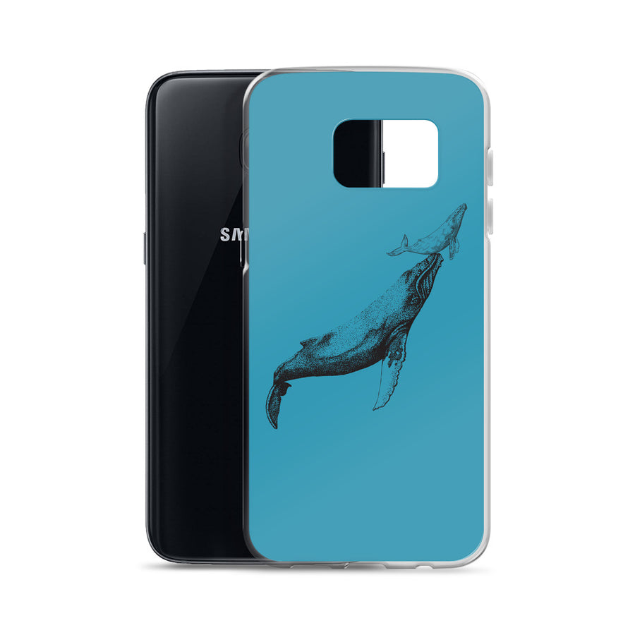 First Breath Samsung Case Blue - Splashing Apparel