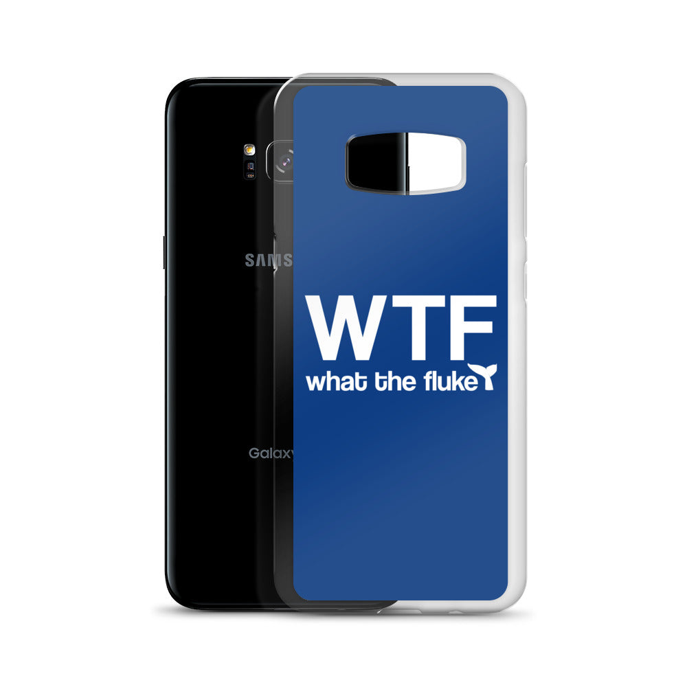 What the Fluke Samsung Case Dark Blue - Splashing Apparel