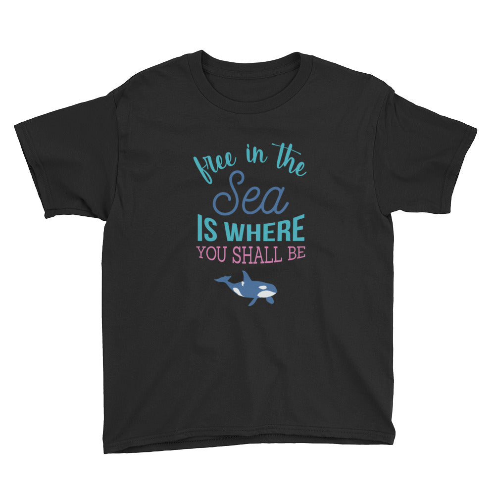 Free in the Sea Kids Shirt - Splashing Apparel
