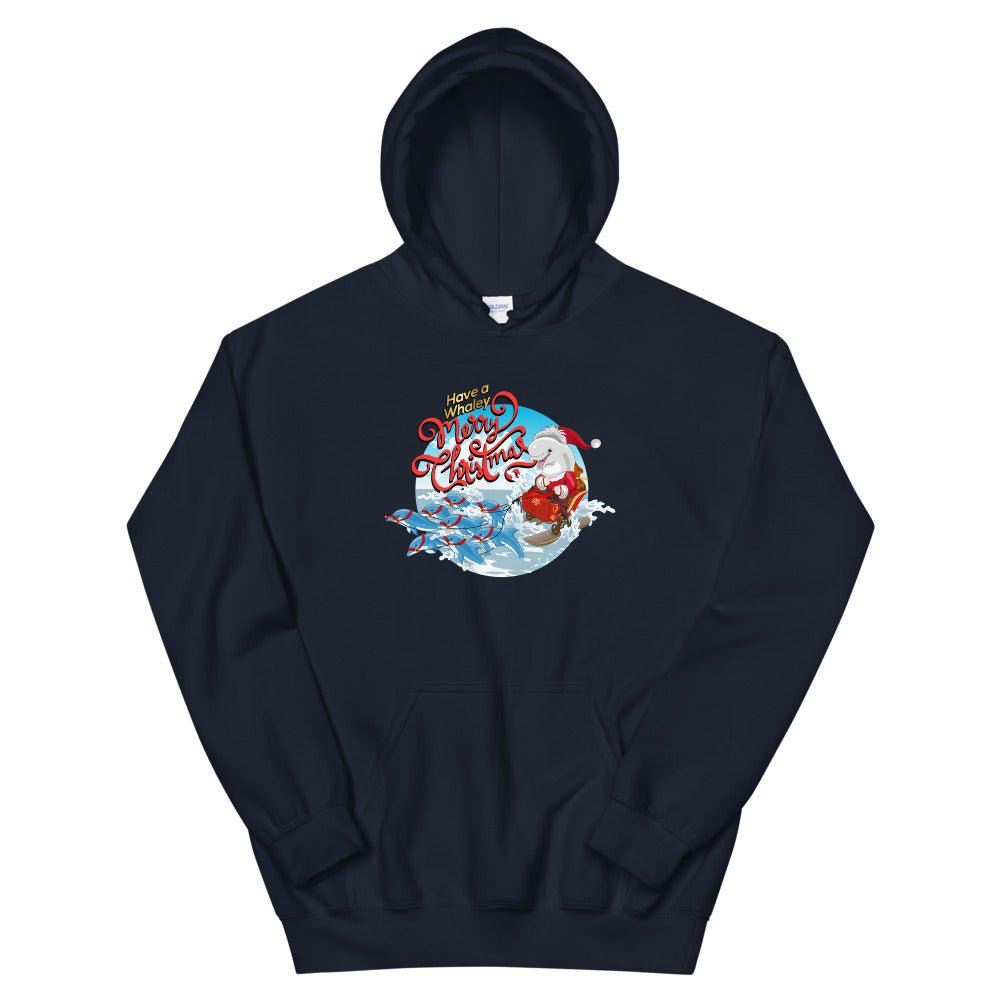 Santa’s Reindolphins Hoodie - Splashing Apparel