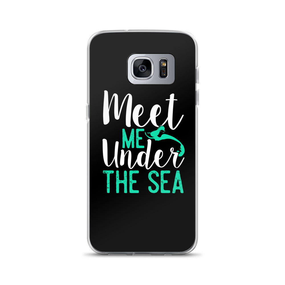 Meet Me Under the Sea Samsung Case Black - Splashing Apparel