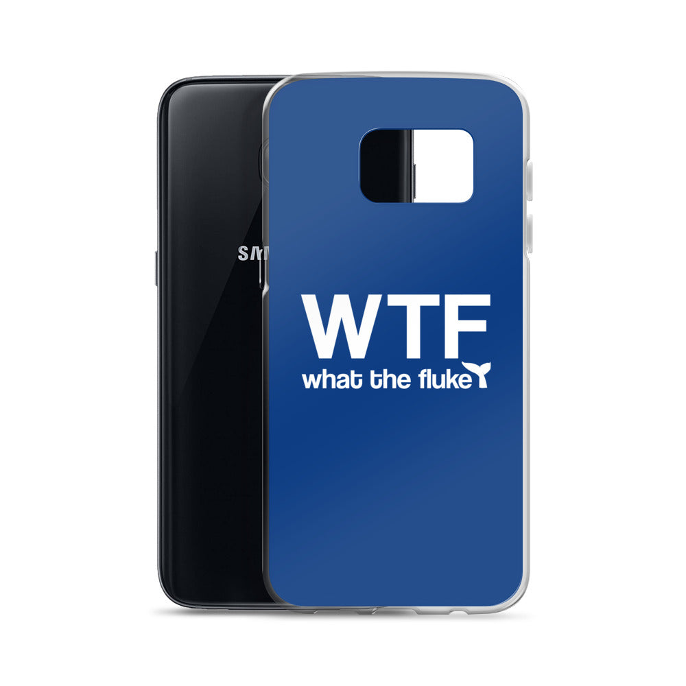 What the Fluke Samsung Case Dark Blue - Splashing Apparel