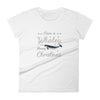 Candy Cane Narwhal Women's t-shirt - Splashing Apparel