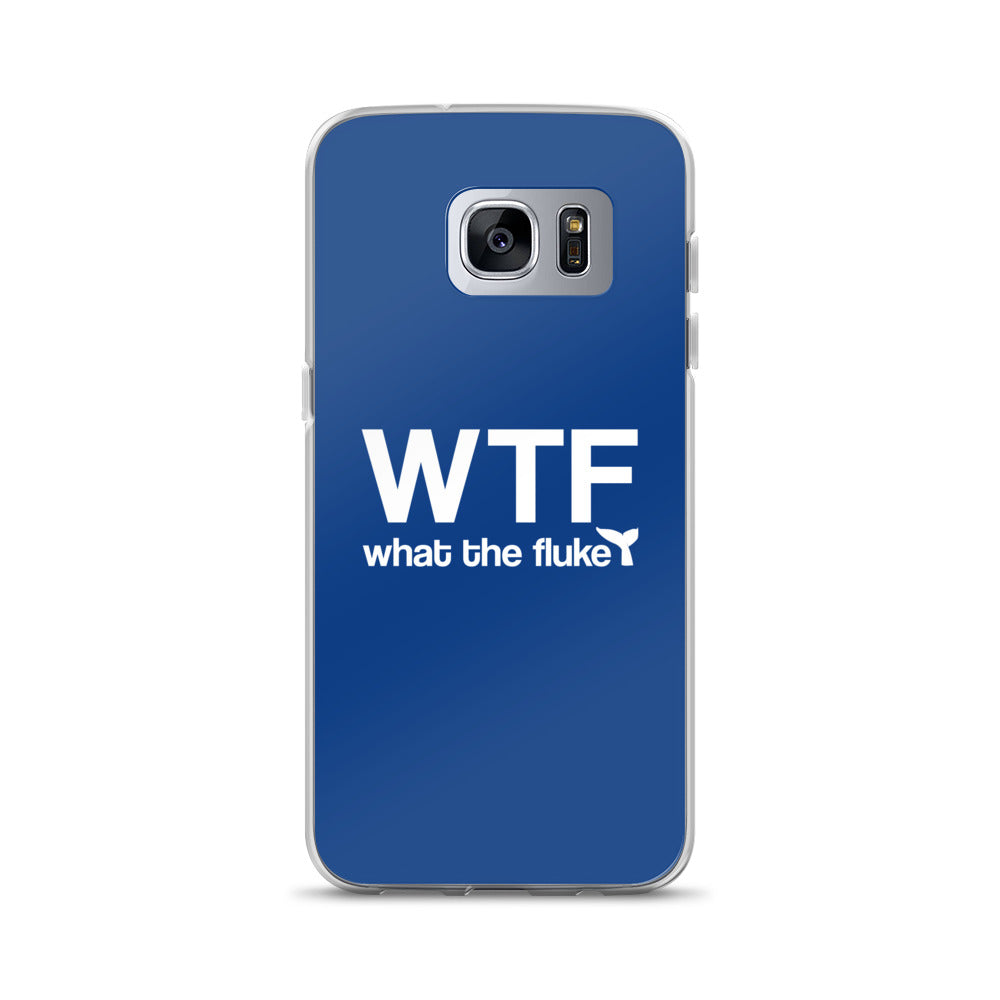 What the Fluke Samsung Case Dark Blue - Splashing Apparel