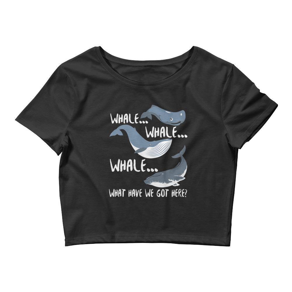 Whale Whale Whale Women’s Crop Tee - Splashing Apparel