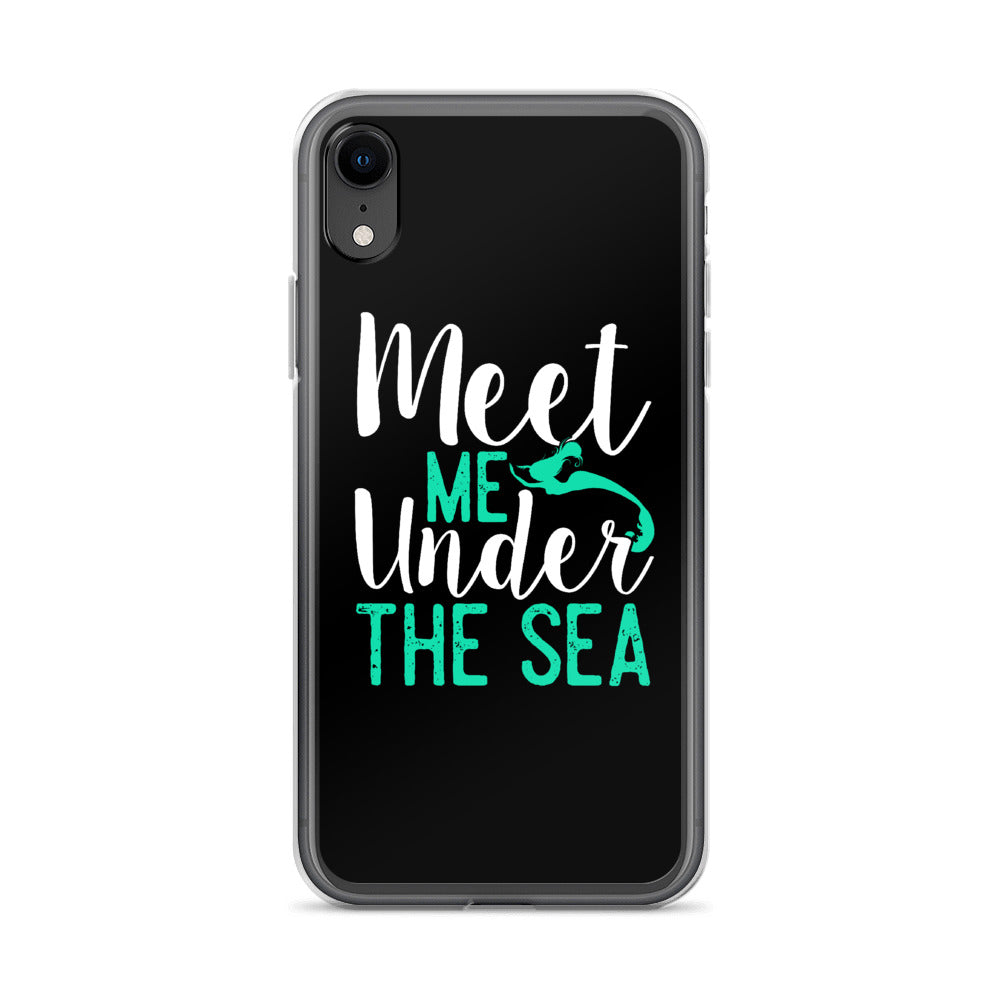 Meet Me Under the Sea iPhone Case Black - Splashing Apparel