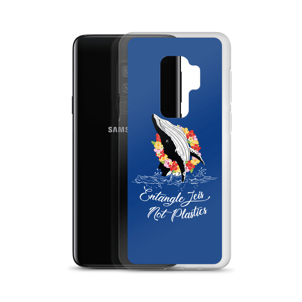Entangle Leis Samsung Case Dark Blue - Splashing Apparel