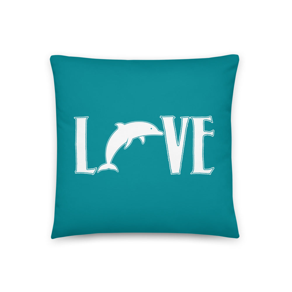 Love Dolphins Pillow - Splashing Apparel