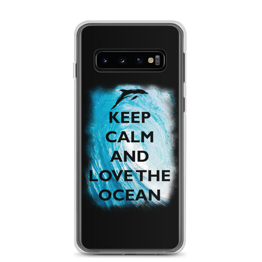 Keep Calm and Love the Ocean Samsung Case - Splashing Apparel
