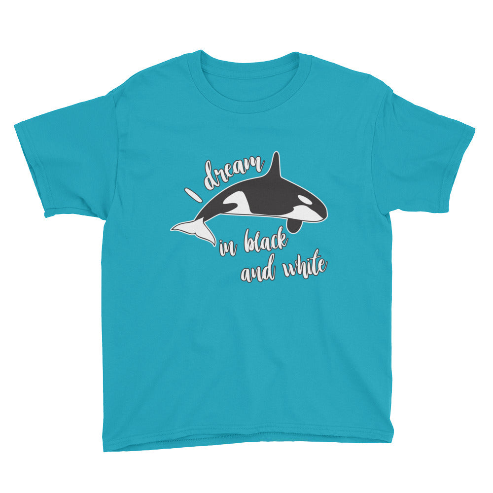 Dream in Black and White Kids Shirt - Splashing Apparel