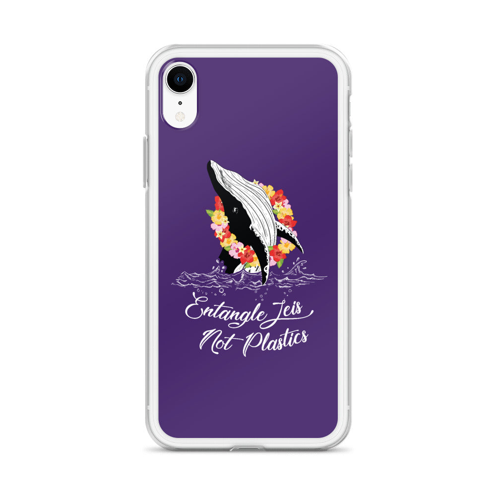 Entangle Leis Not Plastics iPhone Case Purple - Splashing Apparel