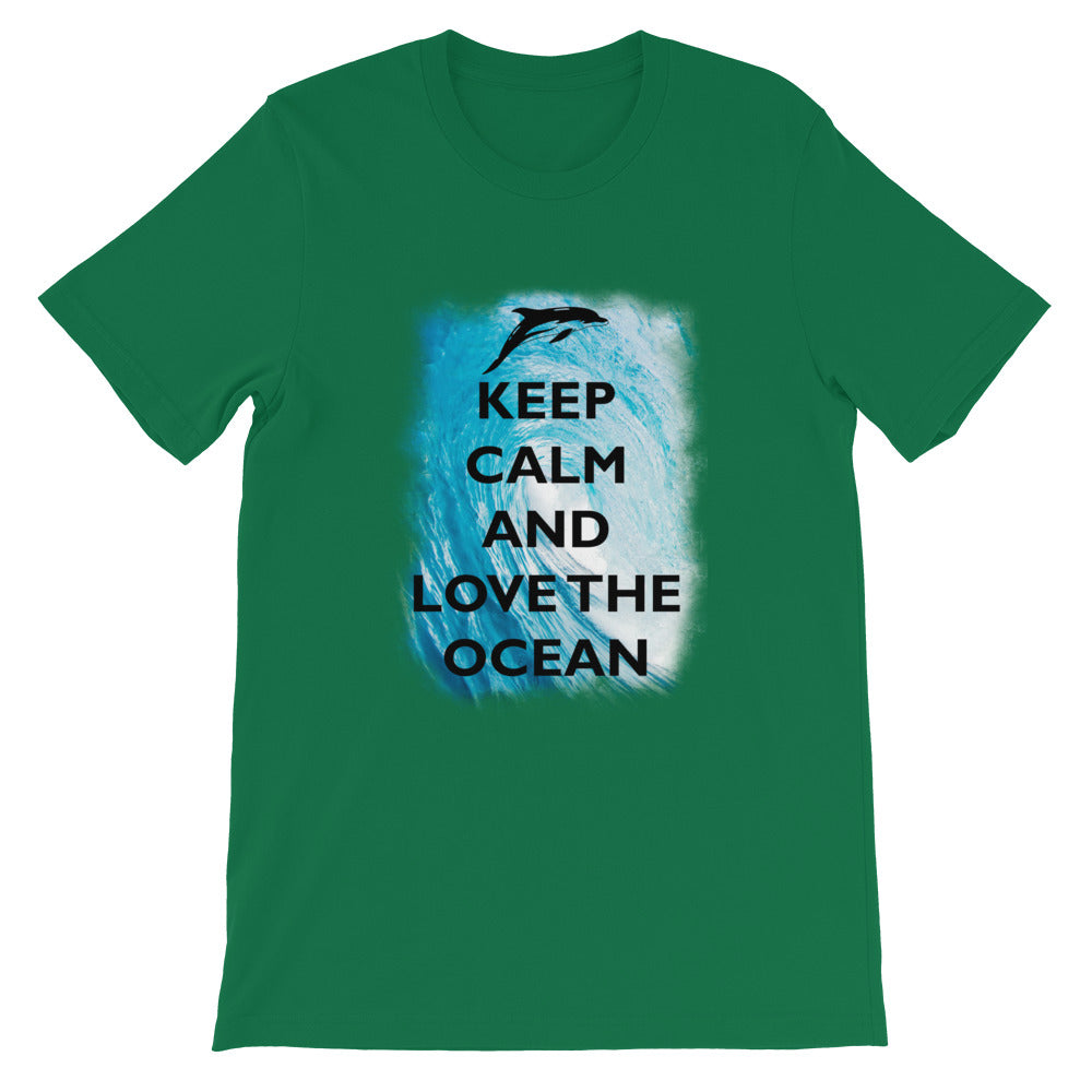 Keep Calm and Love the Ocean Shirt - Splashing Apparel