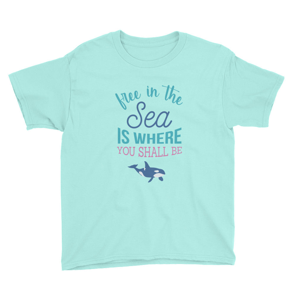 Free in the Sea Kids Shirt - Splashing Apparel