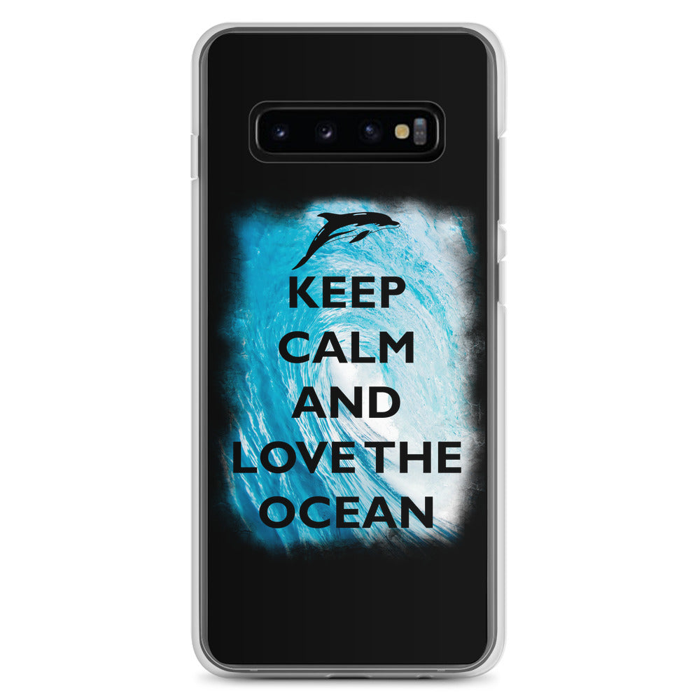Keep Calm and Love the Ocean Samsung Case - Splashing Apparel