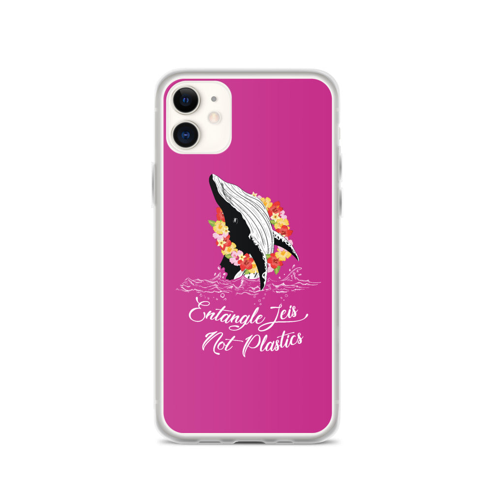 Entangle Leis Not Plastics iPhone Case Pink - Splashing Apparel