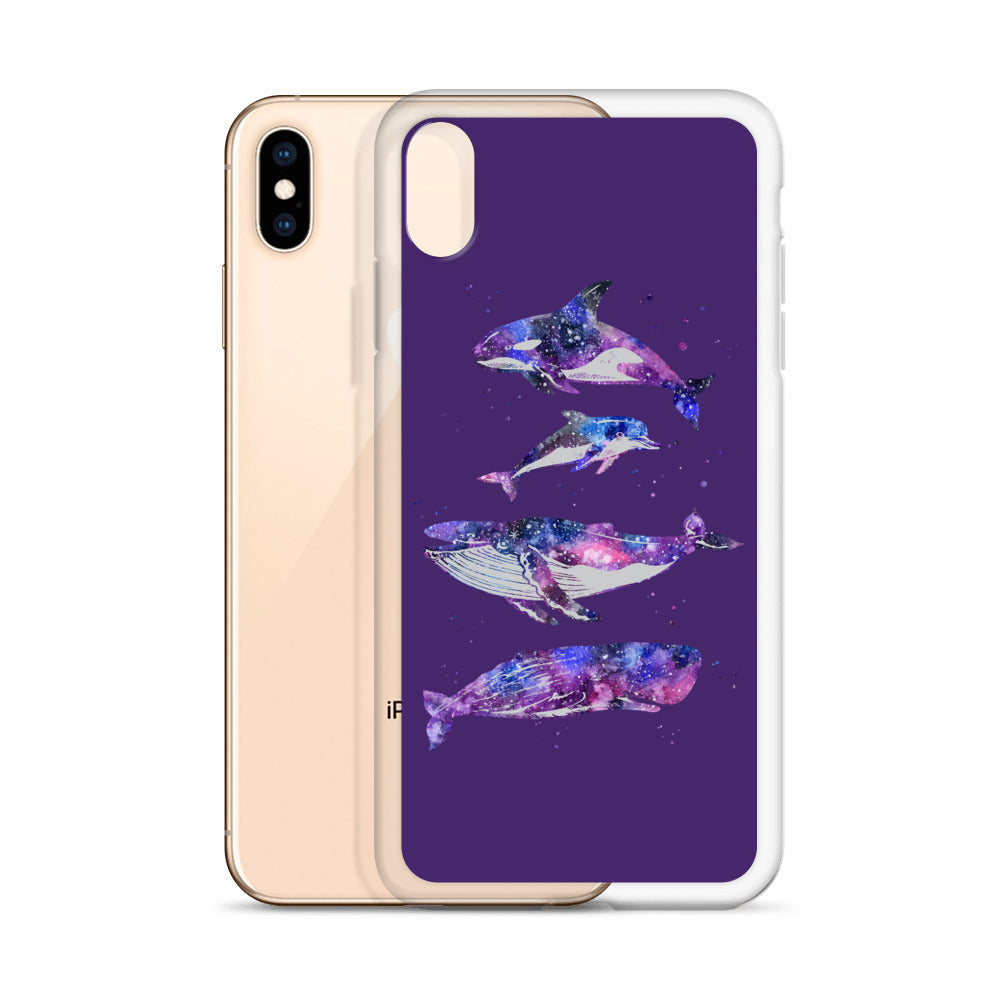 Cosmic Beauties iPhone Case Purple - Splashing Apparel