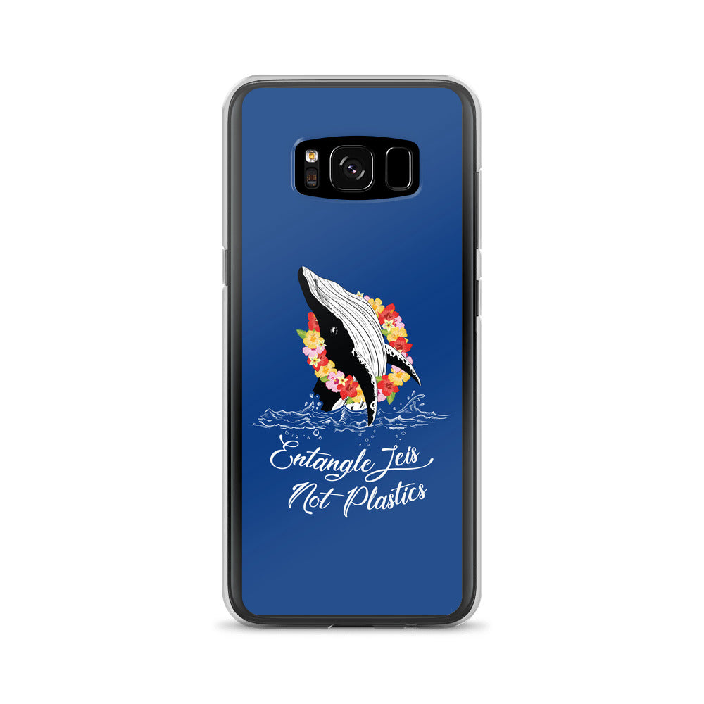 Entangle Leis Samsung Case Dark Blue - Splashing Apparel